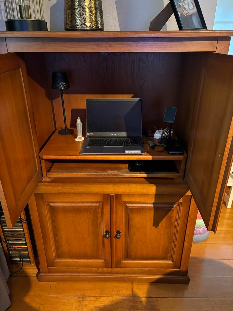 Computerkast van kersenhout, Ophalen, Gebruikt, 70 tot 120 cm, 120 tot 170 cm