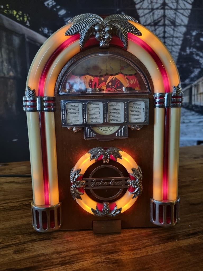 Mini Jukebox met verlichting en muziek, Verzamelen, Ophalen of Verzenden, Gebruikt, 1970 tot heden, Overige merken