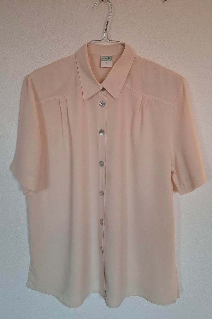Vintage blouse, maat 42/ L -, Kleding | Dames, C&A Mode GmbH & Co. KG, Wit, Maat 42/44 (L), Ophalen of Verzenden