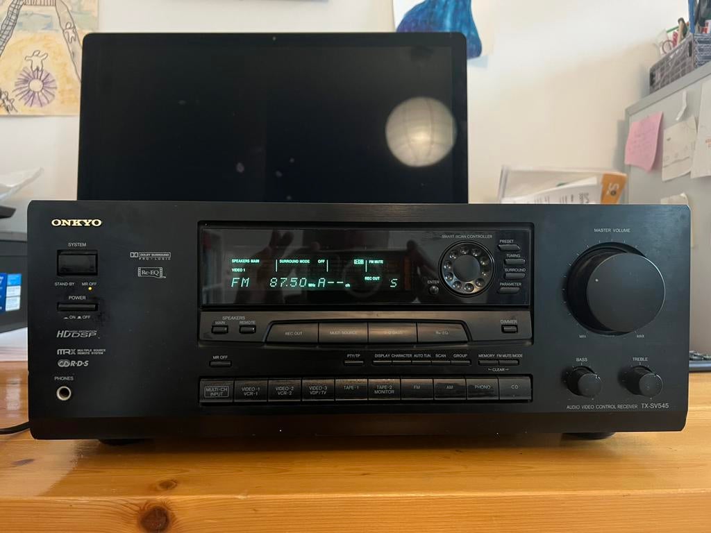 ONKYO TX-SV545 5.1 Dolby Pro Logic, Ophalen, Zo goed als nieuw, 60 tot 120 watt, Onkyo