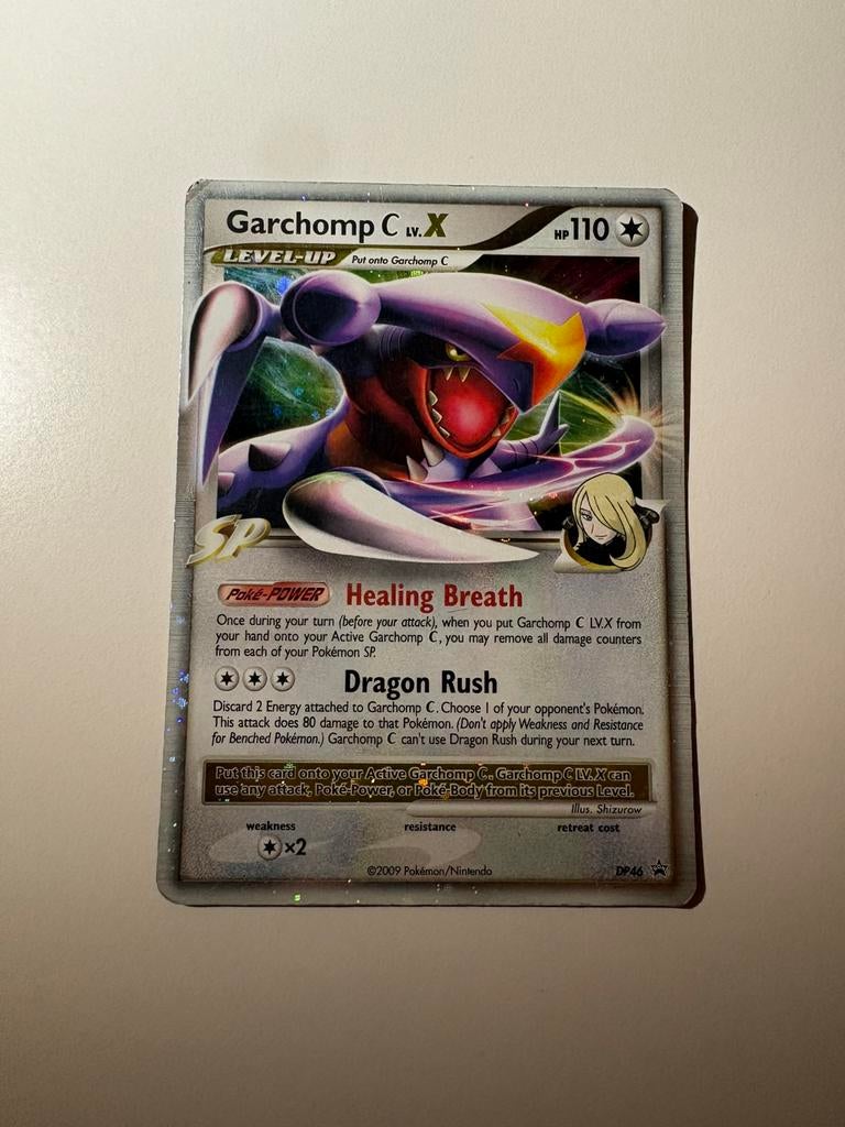 Pokemon kaart garchomp C lv.X dp46 holo promo, Ophalen of Verzenden, Zo goed als nieuw