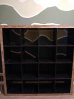 Ikea 4x4 zwart beplakt met houtkleur gebruikssporen, Huis en Inrichting, Ophalen, Gebruikt