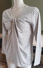 Susskind grijs witte gestreepte top shirt M 38 40, Maat 38/40 (M), Verzenden, Zo goed als nieuw, Lange mouw