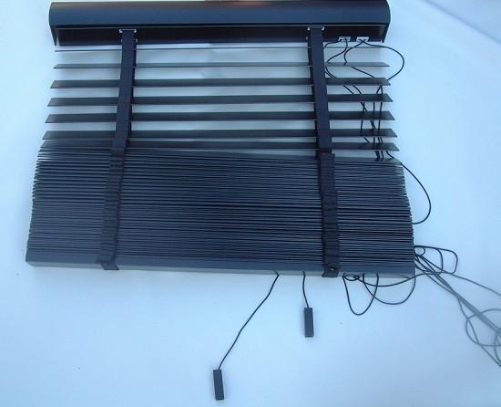 Lamellen Jaloezieën Hout Blend 50mm horizontaal Zwart NIEUW, Ophalen, Nieuw, Zwart, Hout