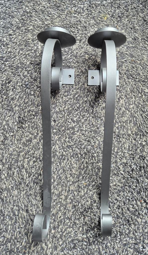 Set van 2 metalen wandkandelaars, Antiek en Kunst, Ophalen of Verzenden