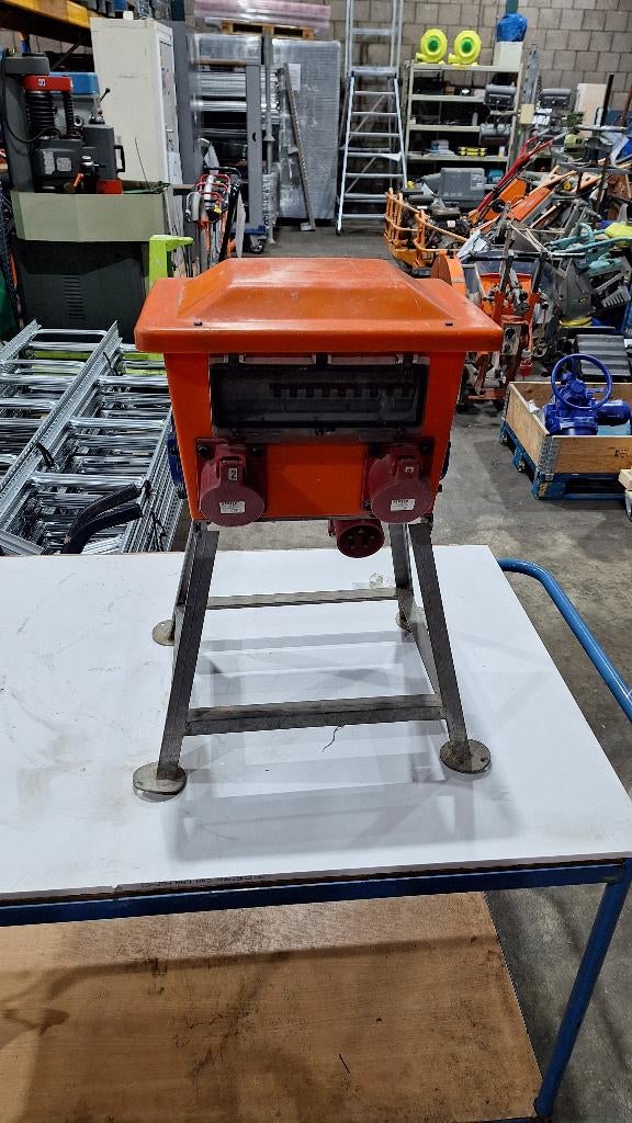 bouwstroomkast bouwpaddestoel stroomkast verdeelkast 32A, Ophalen, Gebruikt, Overige typen, Industriepark 2a 9351PA Leek