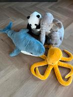 Ikea Knuffels: Haai, Panda, Octopus, Olifant, Ophalen of Verzenden, Zo goed als nieuw, Overige typen