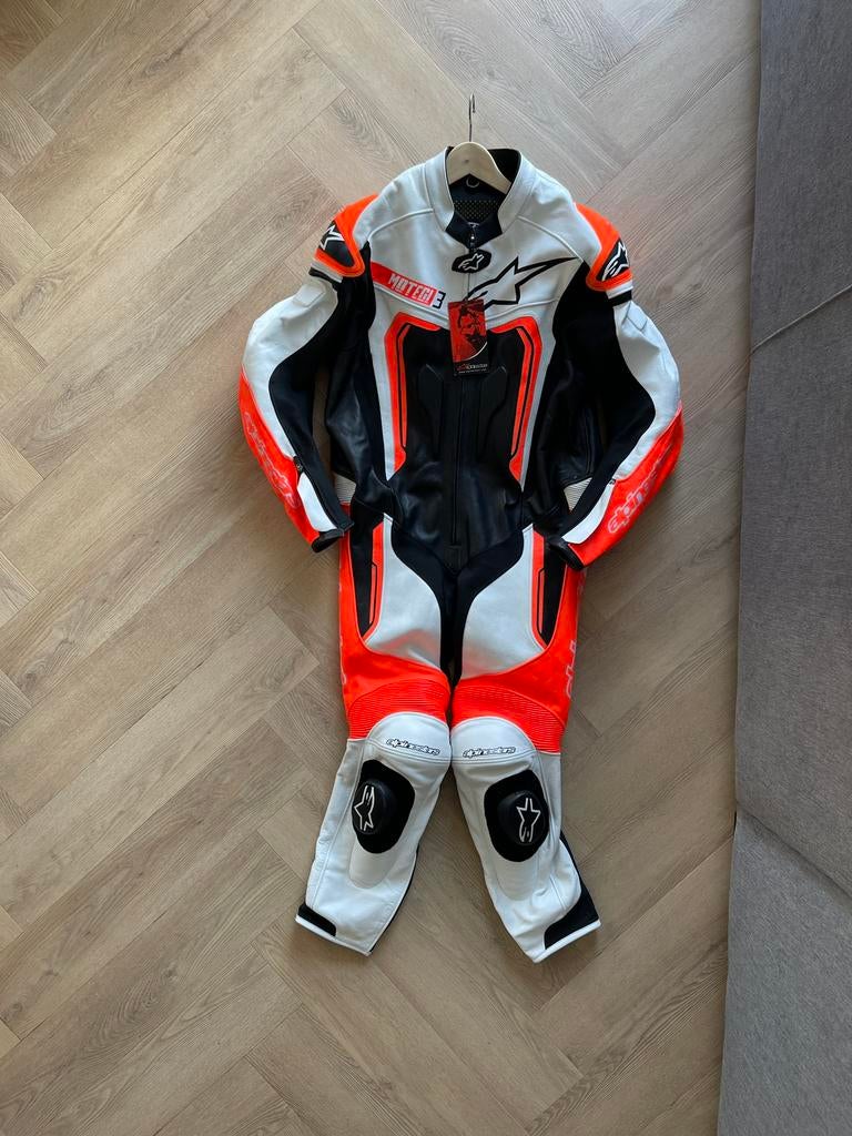 Alpinestars Motegi 3 eendelig leer leder 54 motorpak racepak, Ophalen of Verzenden, Tweedehands, Combipak, Alpinestars