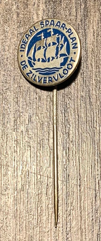 Ideaal Spaarplan ZilverVloot Speldje, Postzegels en Munten, Ophalen of Verzenden