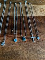 Kettingen verzilverde, accessoires sieraden partij markt, Ophalen of Verzenden, Zo goed als nieuw, Zilver, Overige materialen