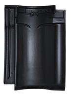 Dakpan Monier keramisch model vhv zwart geglazuurd, Doe-het-zelf en Verbouw, Dakpannen en Dakbedekking, Ophalen, Steen of Klei