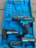 boormachine set 2x accu’s nieuw, Ophalen of Verzenden, Zo goed als nieuw, Boor- en Schroefmachine
