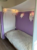 Romantisch hemelbed (90x200cm) incl. lattenbodum, Huis en Inrichting, Slaapkamer | Bedden, Ophalen, Gebruikt, 90 cm, Eenpersoons