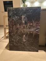Akoestisch paneel 100 x 70 cm reiger aan het water, Antiek en Kunst, Ophalen of Verzenden
