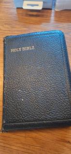 Antieke King James Bijbel - Zwarte Leren Kaft, Ophalen of Verzenden