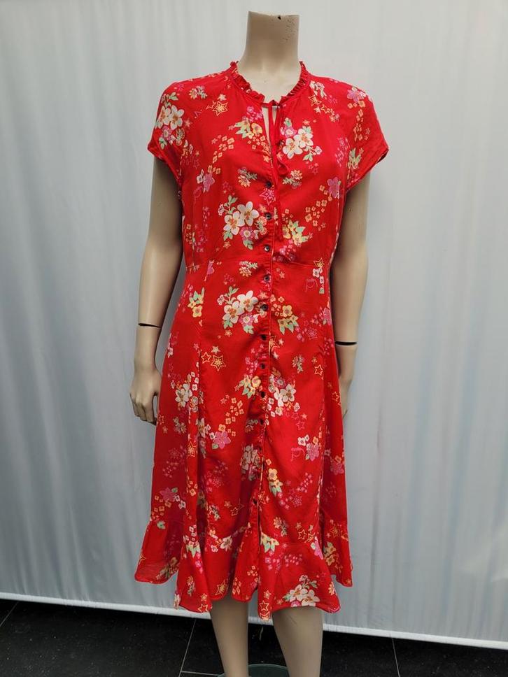 Odd Molly jurk rood katoen maat 3 M/38, Kleding | Dames, Gelegenheidskleding, Zo goed als nieuw, Overige typen, Maat 38/40 (M)