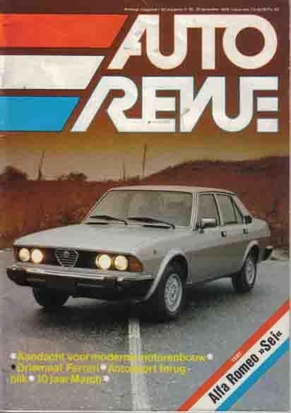 Autorevue 26 1979 : Alfa Romeo 6 Sei - Ferrari 400 GTI, Ophalen of Verzenden, Gelezen, Algemeen