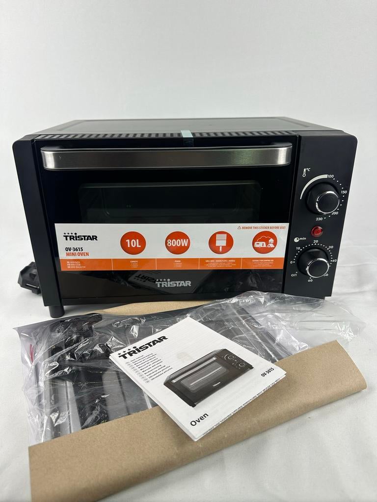 Tristar OV-3615 Mini Oven 10L 800W - Nieuw in doos, Minder dan 45 cm, Oven, Nieuw, Ophalen of Verzenden