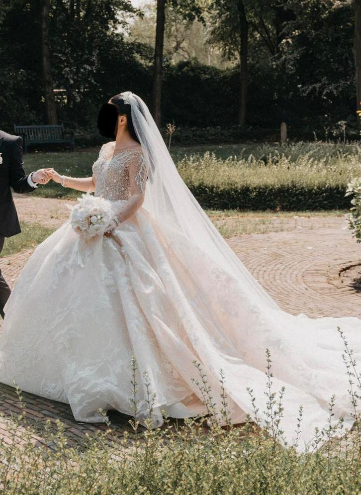 Trouwjurk, Kleding | Dames, Trouwkleding en Trouwaccessoires, Zo goed als nieuw, Trouwjurk, Wit, Ophalen of Verzenden