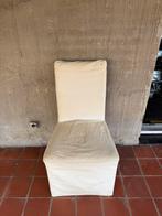 2 Stoelen met afneembare hoezen, Huis en Inrichting, Stoelen, Ophalen, Gebruikt, Twee, Wit