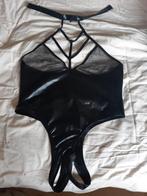Wetlook Kinky Body (XL), Ophalen of Verzenden, Zwart, Body of Korset