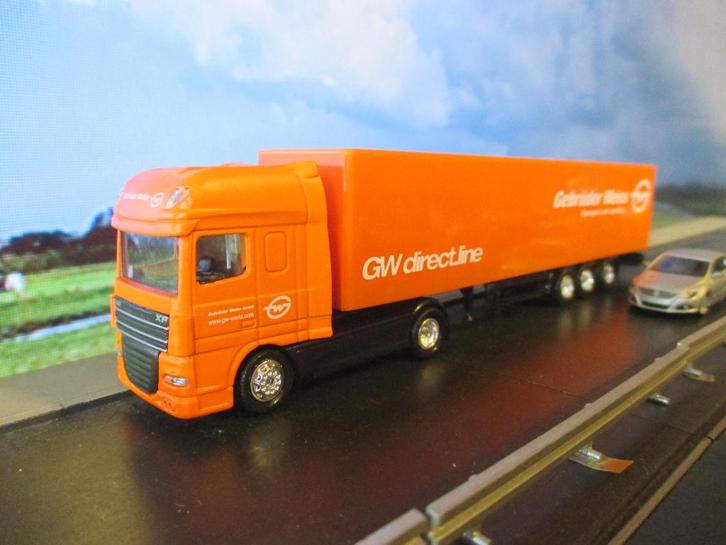 DAF 95 XF Super Space Cab - Gebrüder Weiss Promotie-model, Hobby en Vrije tijd, Modelauto's | 1:87, Nieuw, Bus of Vrachtwagen