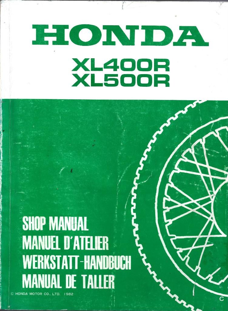 Honda XL400 R XL500 R Addendum shop manual (1435z), Ophalen of Verzenden, Honda