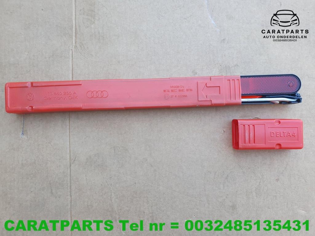 1T0860250A Audi gevarendriehoek Volkswagen Seat Skoda Cupra, Auto-onderdelen, Gebruikt, AUDI AG, Auto-Union-Strasse 1
85045  Ingolstadt, DE