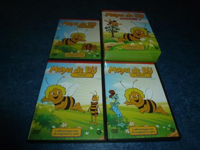leuke verzamelbox met 3 dvd's van MAYA ( maja )DE BIJ, Tekenfilm, Alle leeftijden, Overige soorten, Ophalen of Verzenden