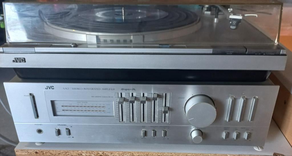 Pick up met versterker en ongeveer 100 lp's., Ophalen, Overige merken