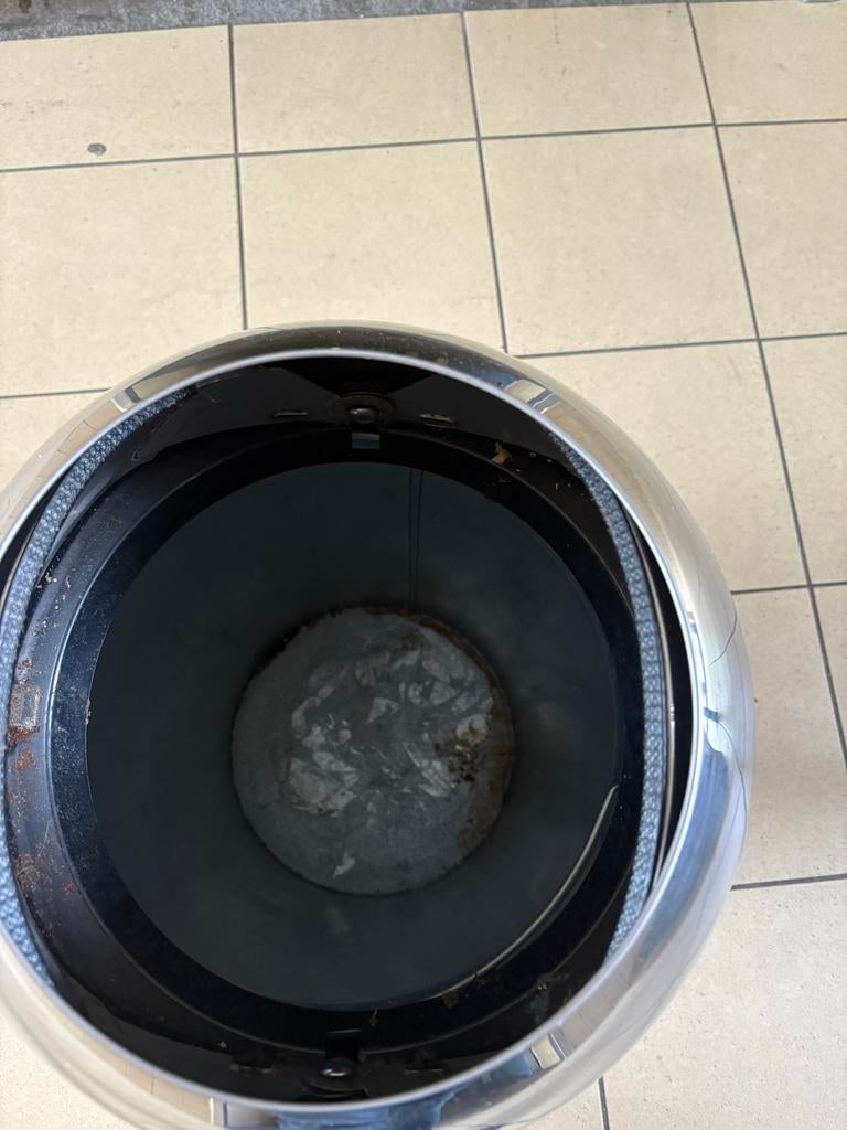 Wesco Prullenbak Zilver 60 Liter - Goede Staat, Gebruikt, Met pedaal, 40 liter of meer, Ophalen of Verzenden