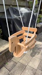 Houten baby schommel paard, Ophalen of Verzenden, Gebruikt, Jongen of Meisje