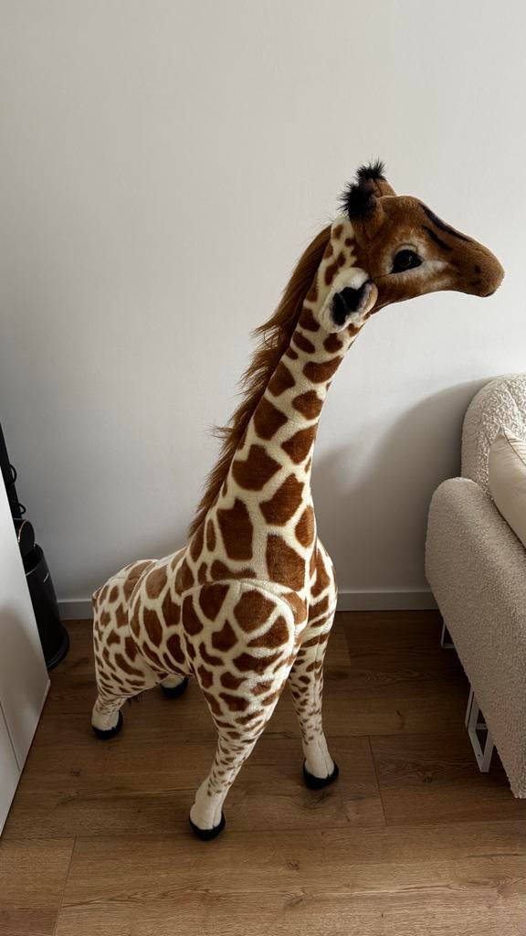 XXL Giraffe Knuffel 135cm Hoog, Ophalen, Zo goed als nieuw, Overige typen