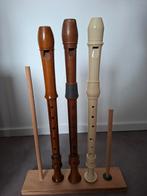 3 Altblokfluiten (oa merk Aura, JR vd Veen), Ophalen, Gebruikt, Alt, Kunststof