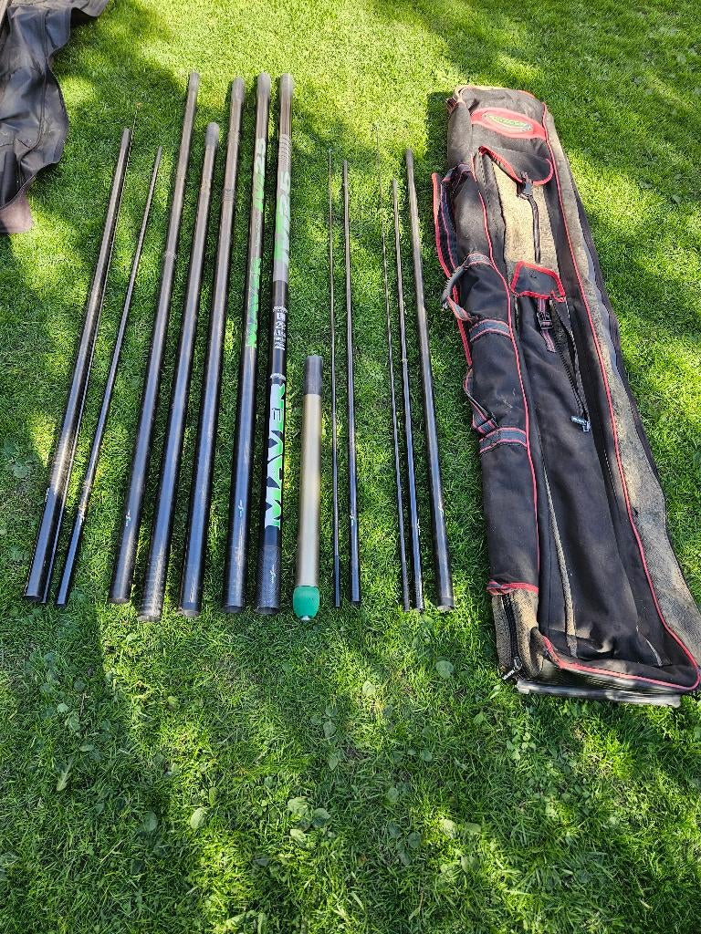 13 meter Maver vaste hengel, Watersport en Boten, Hengelsport | Witvissen, Ophalen, Gebruikt, Vaste hengel