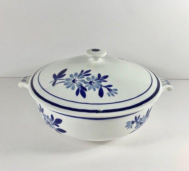 Gien Ceres soupière terrine met deksel blauw, Ophalen of Verzenden