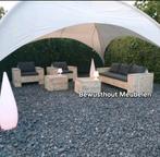 Luxe Steigerhouten Loungeset/Loungebanken voor Tuin/Terras, Tuin en Terras, 5 zitplaatsen, Bank, Steigerhout, Nieuw