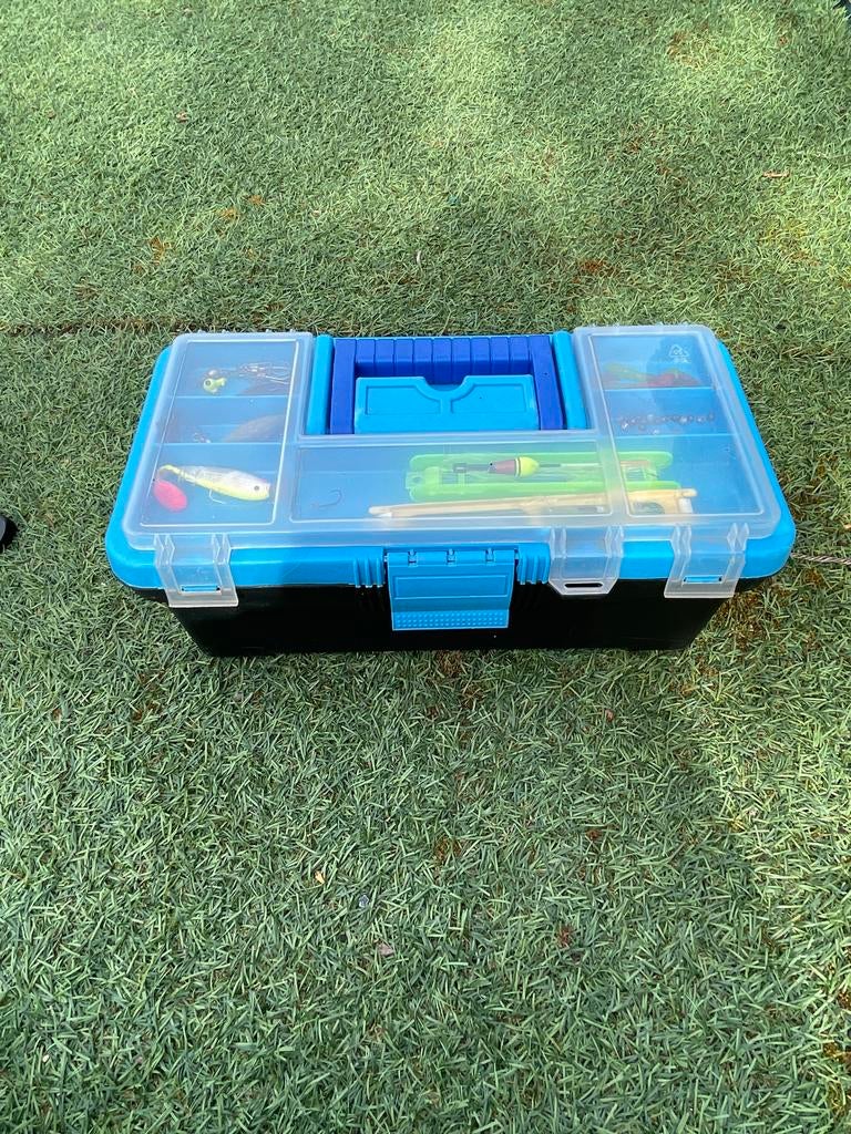 Doos met vis spullen, Ophalen of Verzenden, Zo goed als nieuw, Overige typen