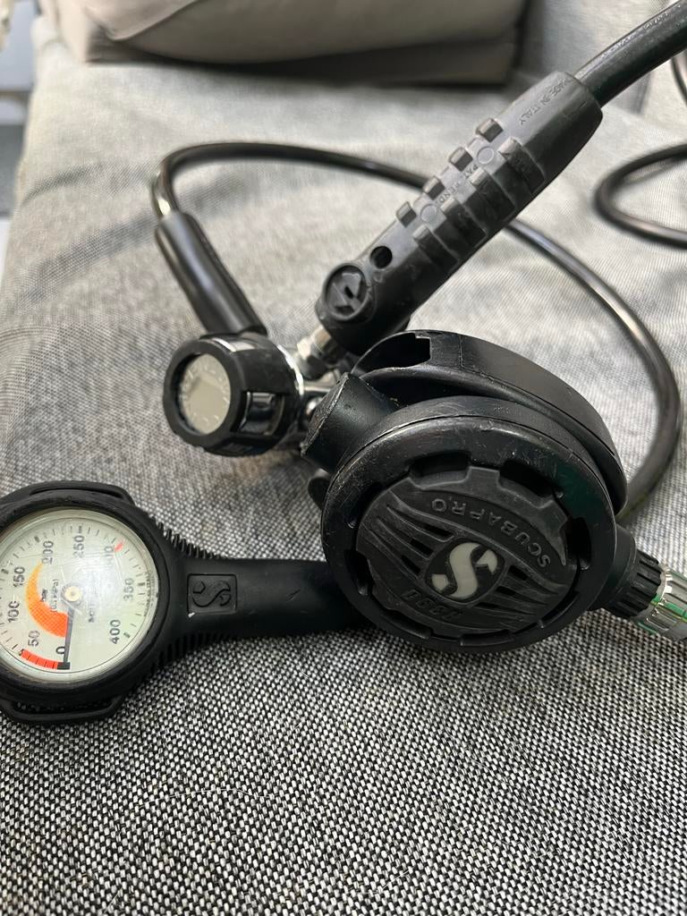Scubapro Ademautomaat Set: MK2/R390 met Manometer, Ophalen of Verzenden, Gebruikt, Overige typen