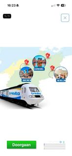 Treintickets voor 2 personen Govolta, Tickets en Kaartjes, Twee personen, Trein, Met bestemming of datum
