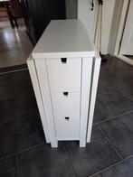 Witte Ikea Norden klaptafel ladekast met 6 lades, Huis en Inrichting, Ophalen, Overige materialen, Minder dan 50 cm, 100 tot 150 cm