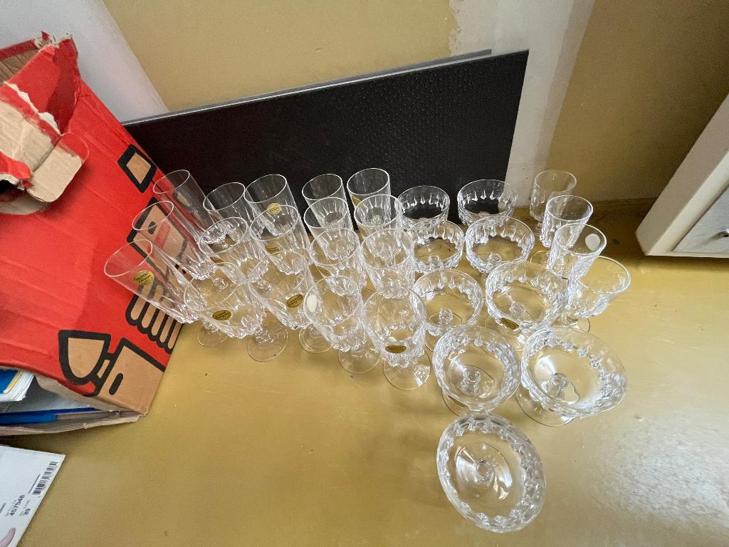 Kristallen glazen, Antiek en Kunst, Antiek | Glas en Kristal, Ophalen