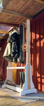 Antieke “uniek design” scandinavische houten dubbele kapstok, Huis en Inrichting, Gebruikt, Ophalen of Verzenden, Staande kapstok