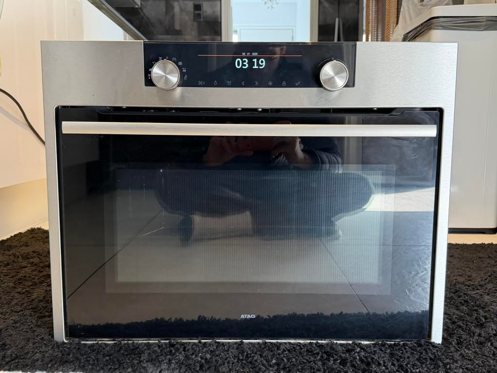 Atag combi oven magnetron, Witgoed en Apparatuur, Ophalen of Verzenden, Zo goed als nieuw, Magnetronfunctie, 45 tot 60 cm