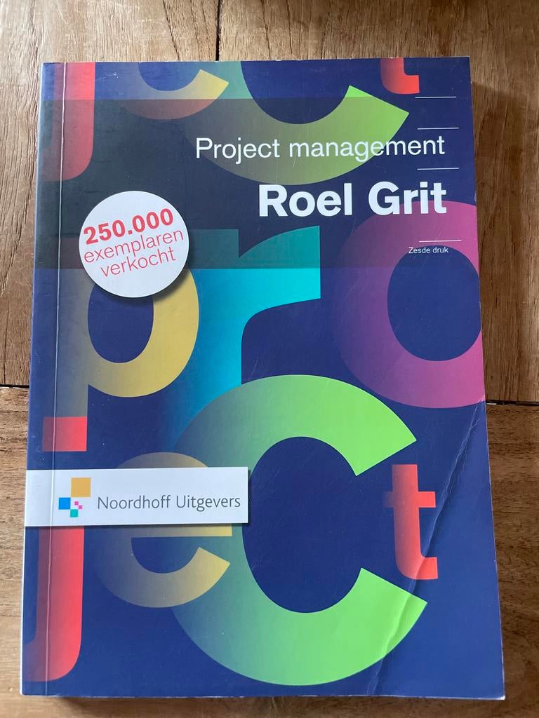 Project management - Roel Grit (zesde druk), Boeken, Ophalen of Verzenden, Gamma, Zo goed als nieuw, HBO