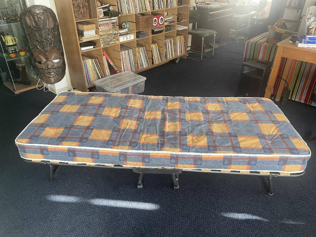 opklapbed incl. matras, Ophalen, Gebruikt, Eenpersoons, 190 cm of minder