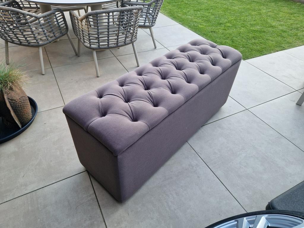 Italiaanse opberg bank - voetenbank / organizer, Ophalen, Gebruikt, 50 tot 75 cm, 125 cm of meer