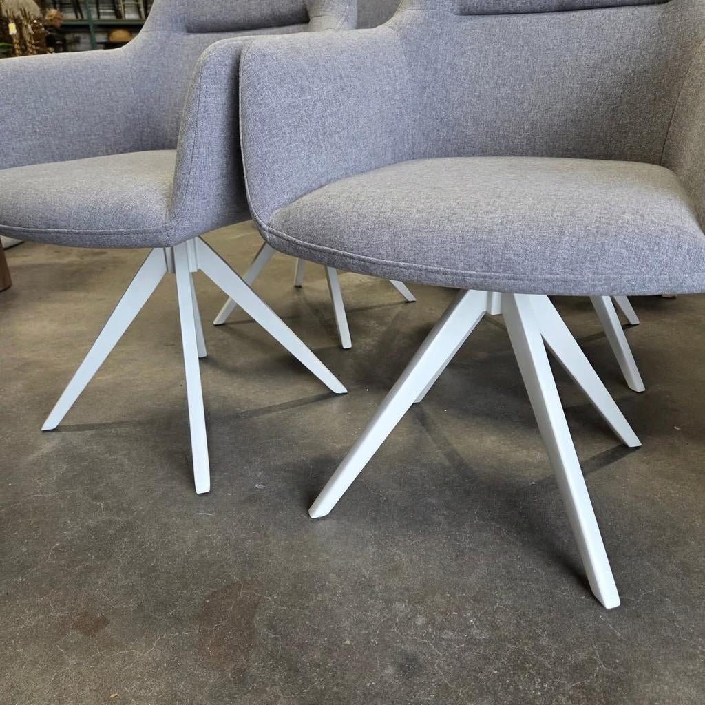 4 x Eetkamerstoel Kinko,Turn White Earl Grey van Jesper Home, Ophalen, ., Nieuw, Jesper home