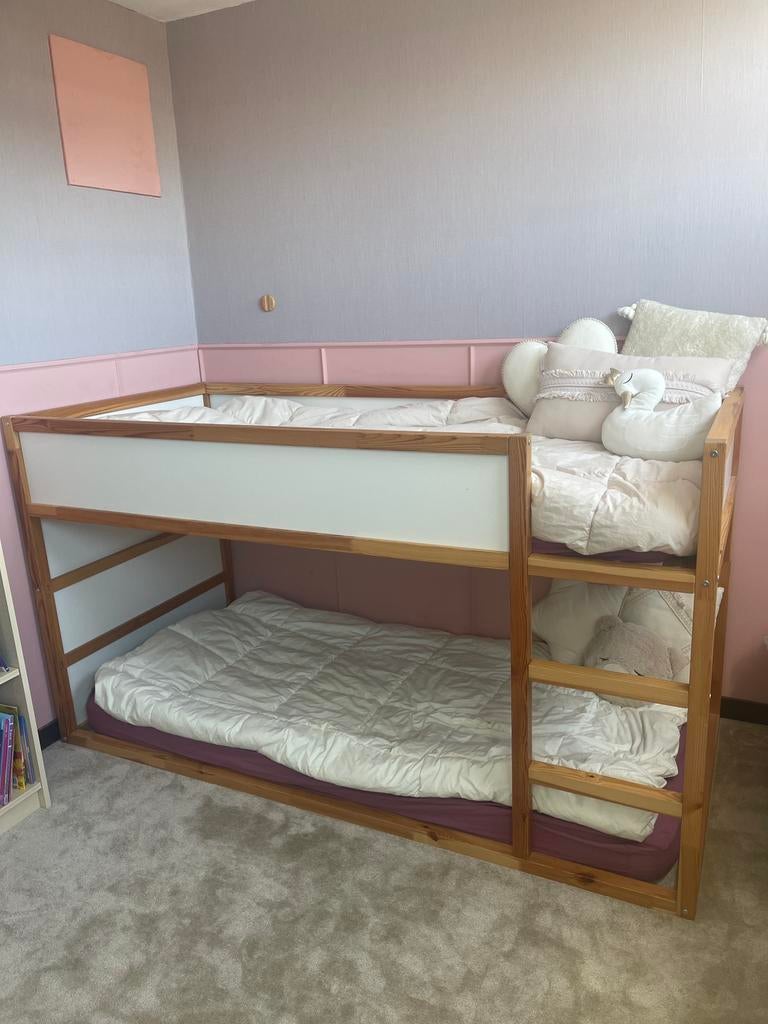 Ikea kura omkeerbaar bed 90x200 cm, Ophalen, Zo goed als nieuw, Halfhoogslaper