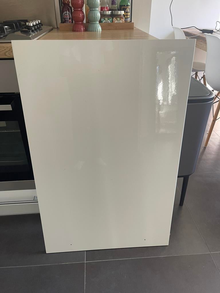 Deurtje keukenkast 60x92 | Ikea | hoogglans wit, Ophalen, Gebruikt, Wit, 50 tot 100 cm